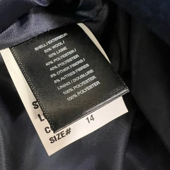 NWOT Sam Edelman Notch Collar Longline Wool Blend Coat - Picture 12 of 12